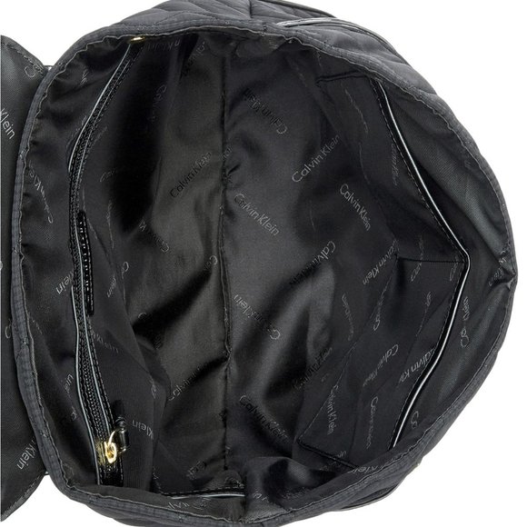 Calvin Klein Black Quilted Backpack - Picture 3 of 11